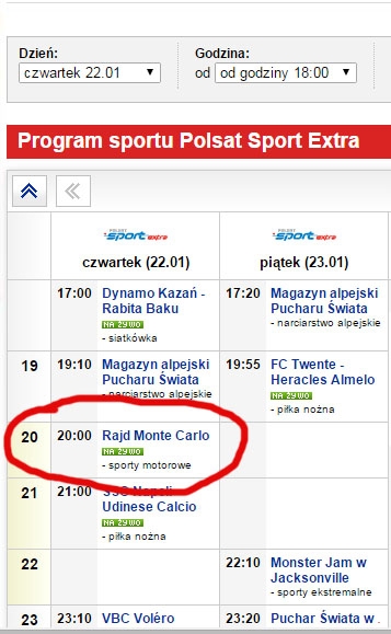 WRC w Polsat sport extra