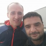 Robert Kubica na torze kartingowym w Lonato 06.04.2016