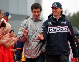 Robert Kubica i Mark Webber