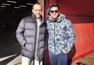 Iván & Robert Kubica na torze w Barcelonie