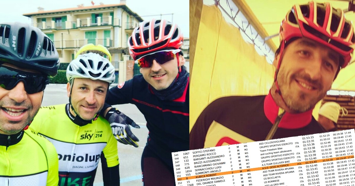 Kubica wystartował w wyścigu kolarskim Granfondo Diavolo w Versilia