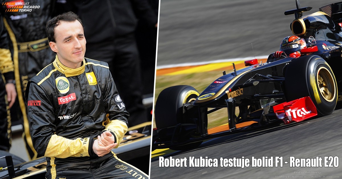 Robert Kubica testuje bolid F1 - Renault E20 w Walencji