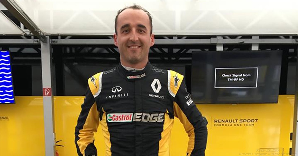 Robert Kubica na oficjalnych testach F1 na Hungaroring