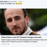 Colin Clark F1 Kubica