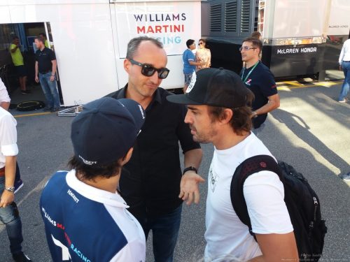 Robert Kubica Fernando Alonso Felipe Massa - Monza padok F1 2017 - 05