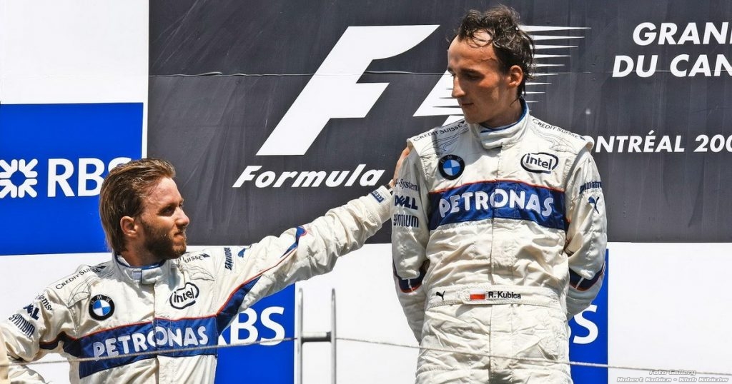 Kubica & Heidfeld - podium Montreal 2008