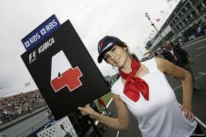 Kubica i Grid Girls