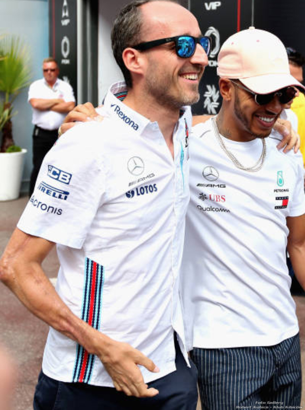 Lewis Hamilton i Robert Kubica - Grand Prix Monaco 2018