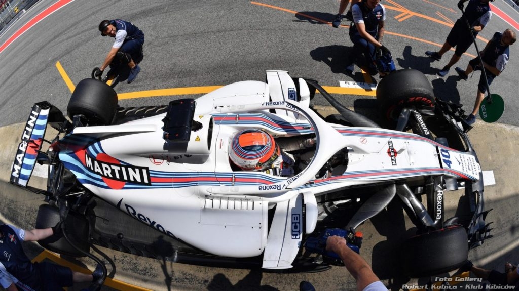 Robert Kubica F1 testing Barcelona 2018