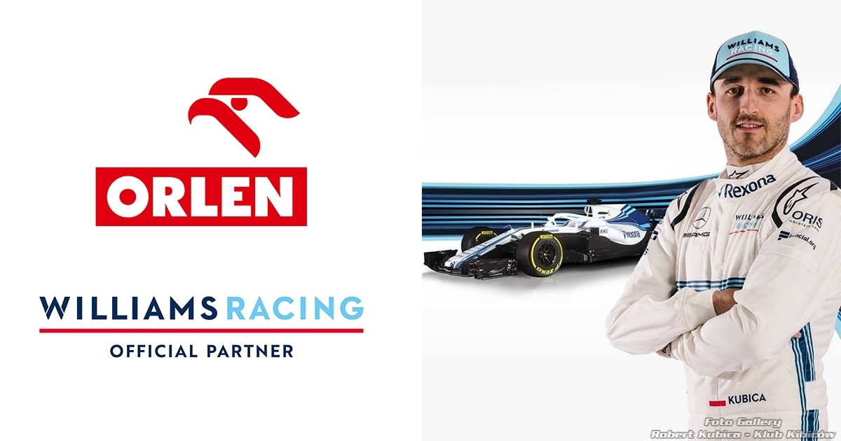 PKN ORLEN oficjalnym partnerem zespołu Williams Racing